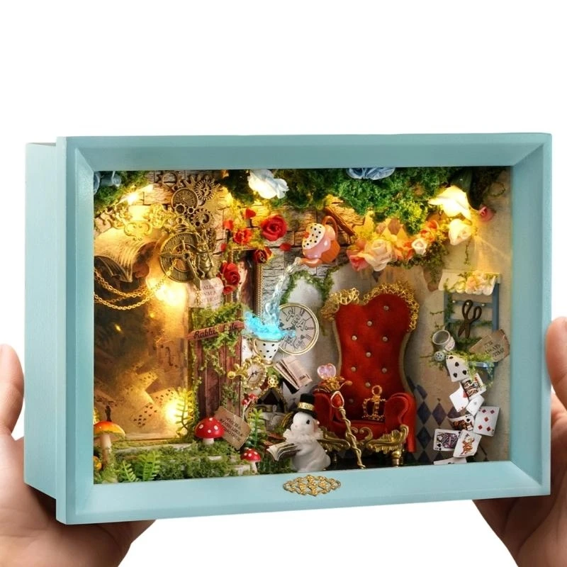 

Miniature Scene Assembly Kits Realistic Detail Craft Project Model Cabin For Creative Hobbyists And Collector 15UB