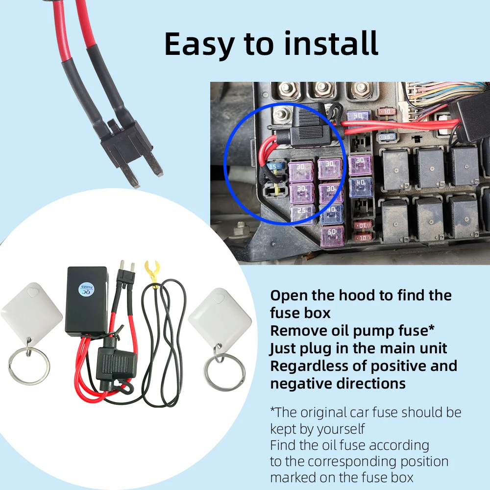 

M506 Car Intelligent Immobilizer System Anti-robbery 12V Universal Intelligent DIY Anti-theft Oil Circuit Engine Lock