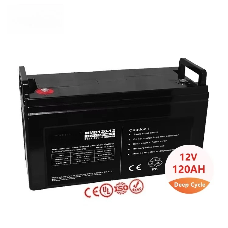 Mhb MMD120-12 Batería acumuladora sin mantenimiento Batería de ciclo profundo Agm seco de ácido de plomo solar 12v 120ah 20hr Precio de Pakistán