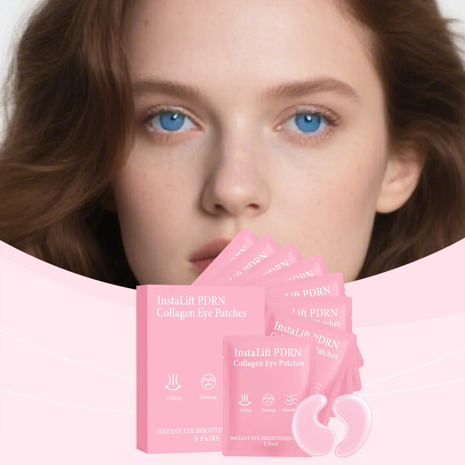 Collagen Eye Mask Lasting Moisturizing Lock Hydrating Improve Puffiness Relieve Tiredness Reducing Dullness Eye Skincare Patches
