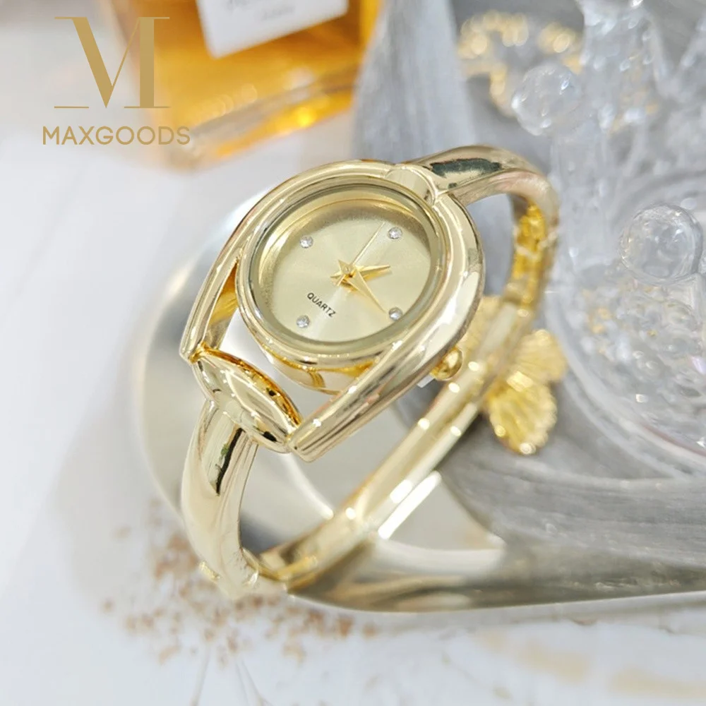 Creative Open Design Quartz Watch Elegant Luxury Bracelet Watch Gift Ladies Watch