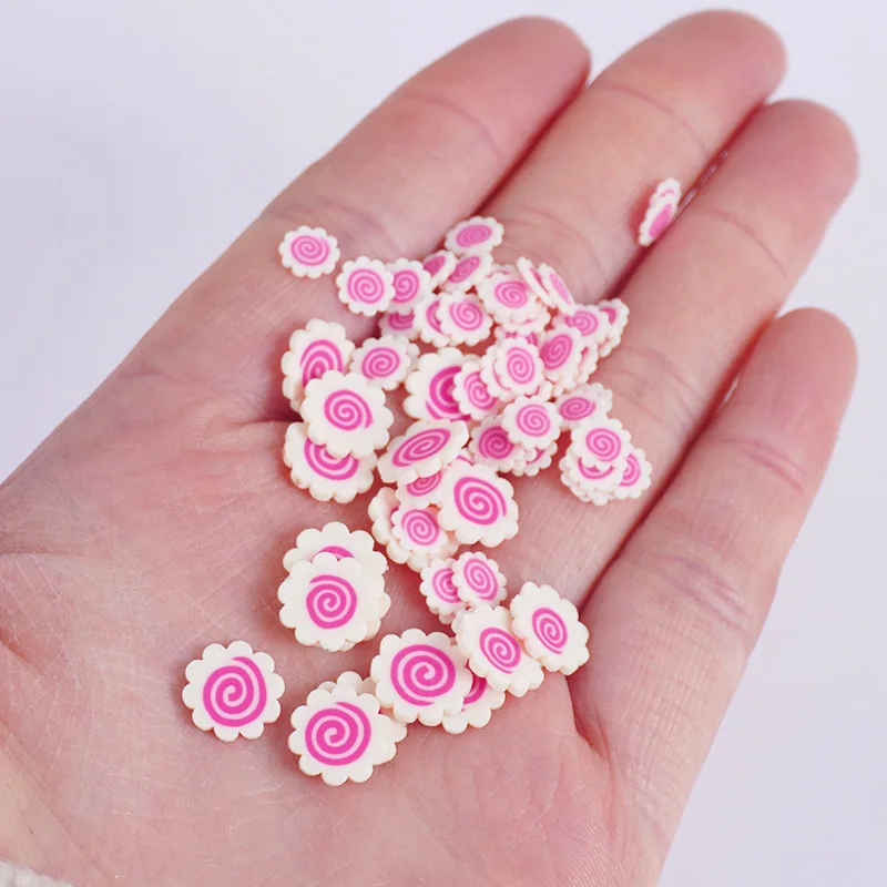 3g Bag PVC Polymer Clay Fish Cake Slices DIY Handmade Miniature Food Accessories Dollhouse Craft Materials