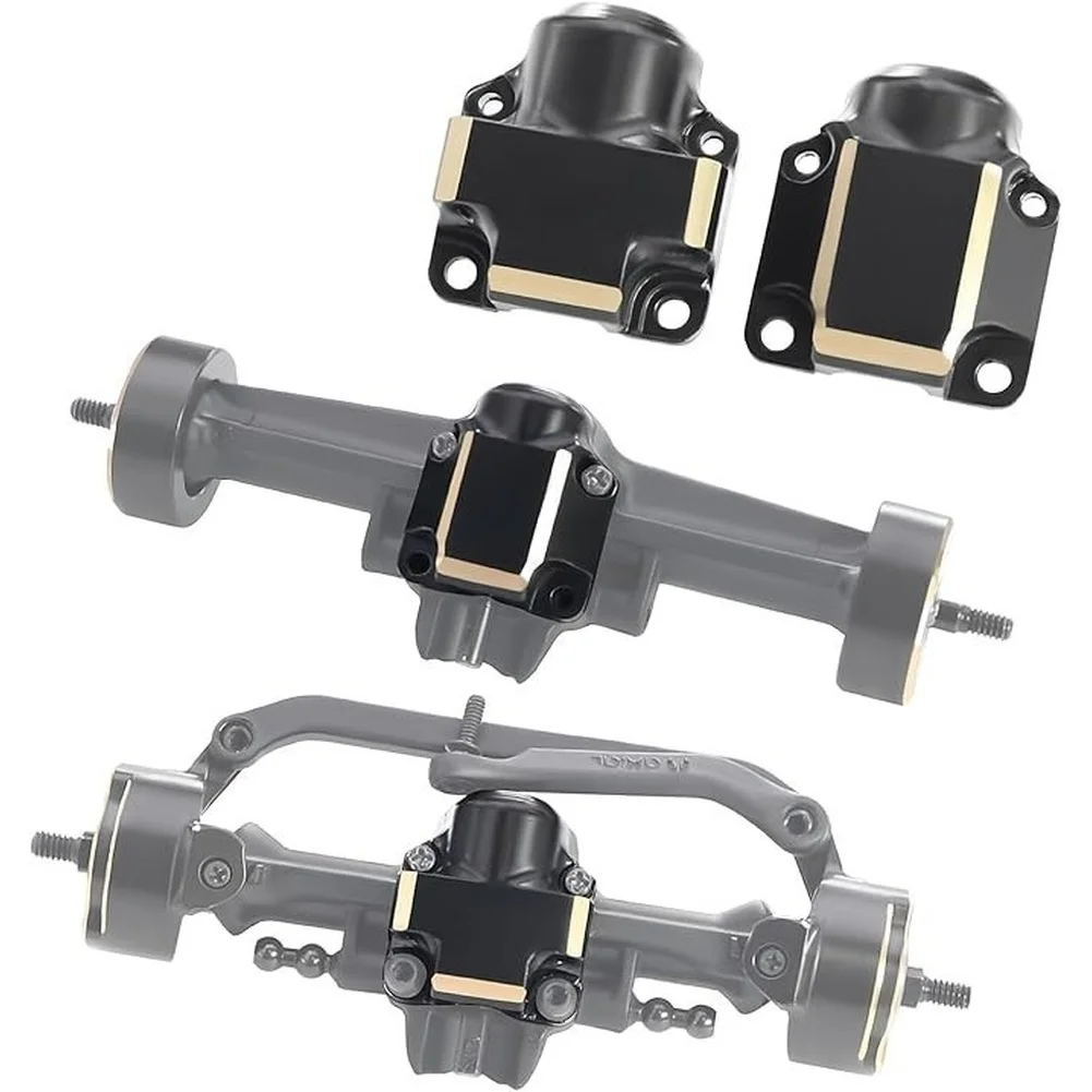 For Jeep For Wrangler For Rc Crawler Brass Weight Front Rear Axle Cover Upgrade Improves Traction Stability Road Accessories