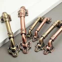 3pcs Vintage Door Handles Antique Knobs Bronze Handles for Kitchen Door Cabinets Cupboard Handles Furniture Hardware