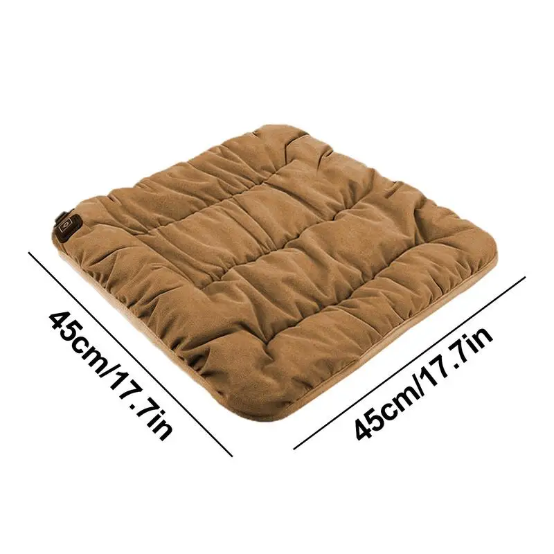 Winter Universal USB Rechargeable Warm Pad Graphene Chair Cushion Heated Seat Cushion Smart Heated Seat for Camping