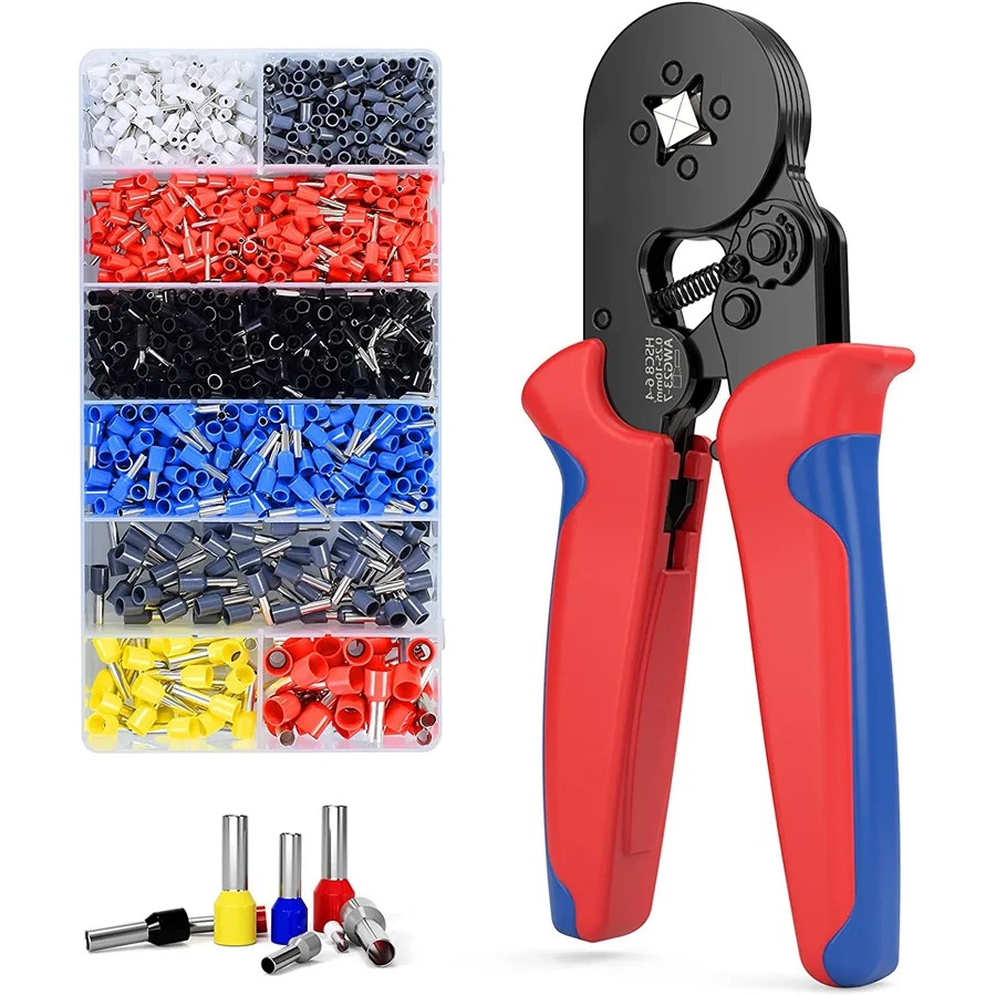 kit alicate de crimpagem terminal tubular hsc8 64 66a frisador fio mini virola crimper ferramentas manuais kit eletrico domestico com bo 01