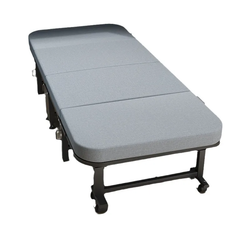 Premium folding bed office lunch break single high-end portable style simple nap noon rest nap bed
