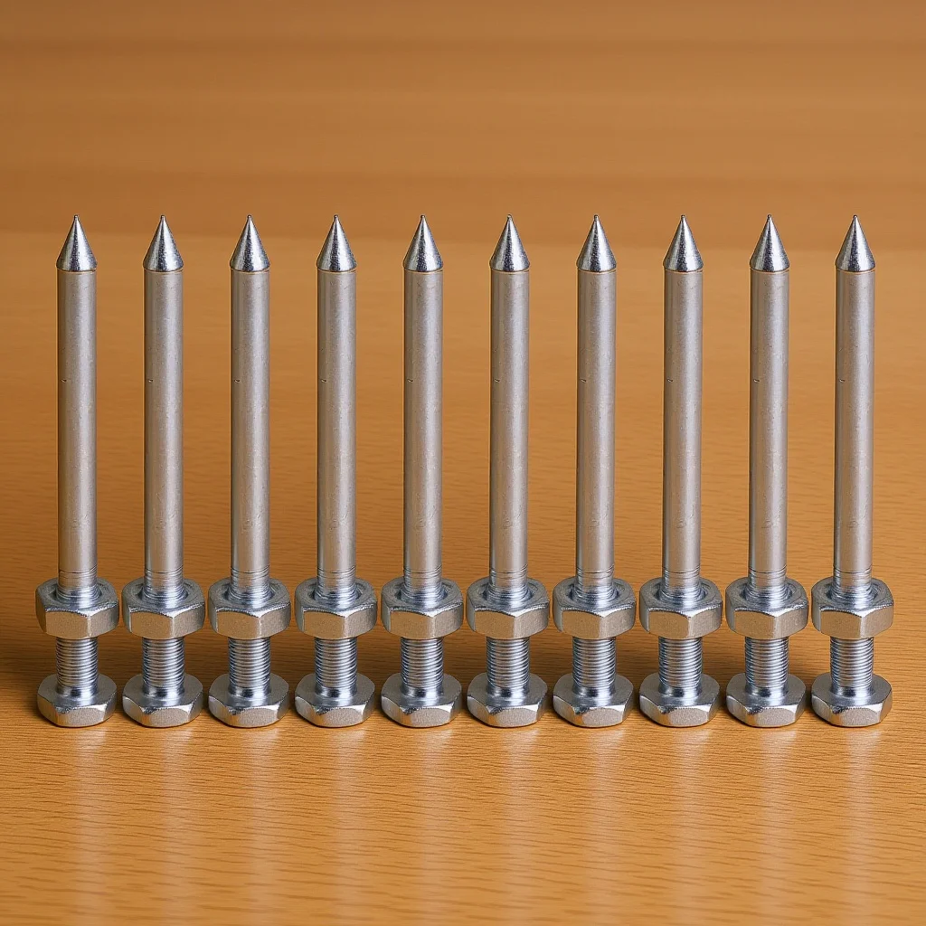 

10Pcs Heavy Duty Lawn Aerator Shoes Metal Pegs Replacement Lawn Spike Aeration Tool for Garden Replacement Spikes