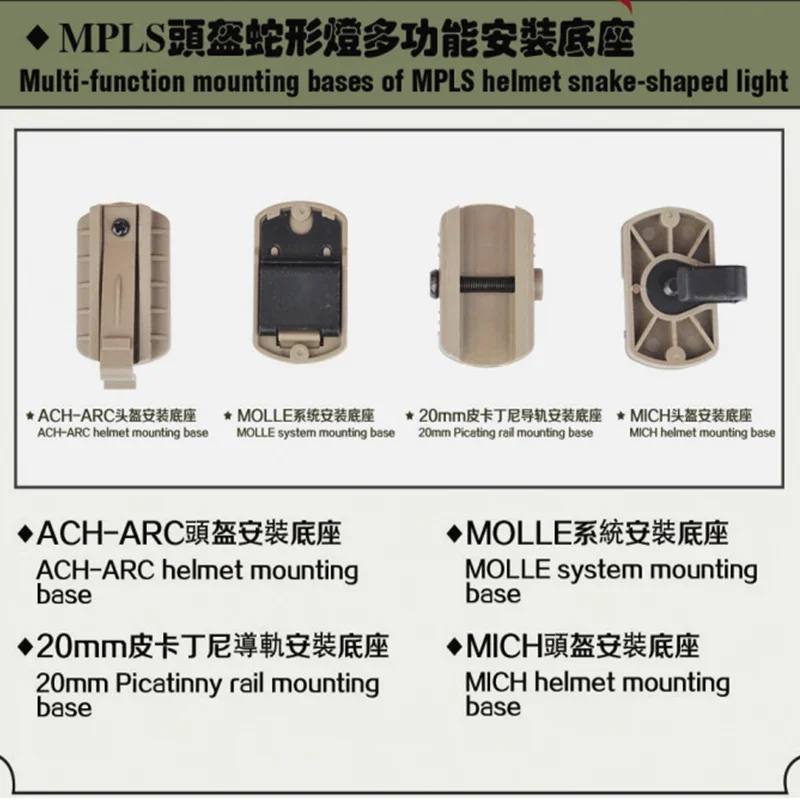 Imagem -03 - Lanterna Princeton Tec para Airsoft Capacete Armas Táticas Laser ir Luz Vermelha Rápido Mich Mpls3