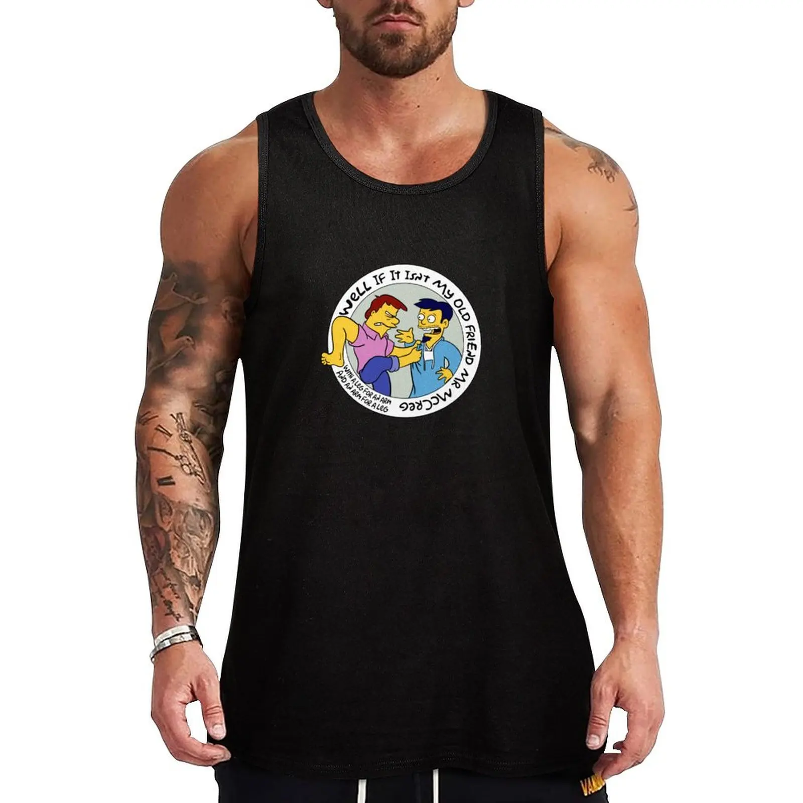 Dr Nick and Mr McCreg Tank Top Man gym clothes t-shirt for men gym shirt man vest for men