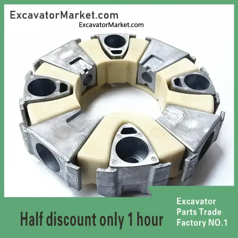 

For 320d 323d2 324 329 330 336gc Excavator Connector Plastic Connector Disk Hydraulic Pump Coupling High Quality High Quality