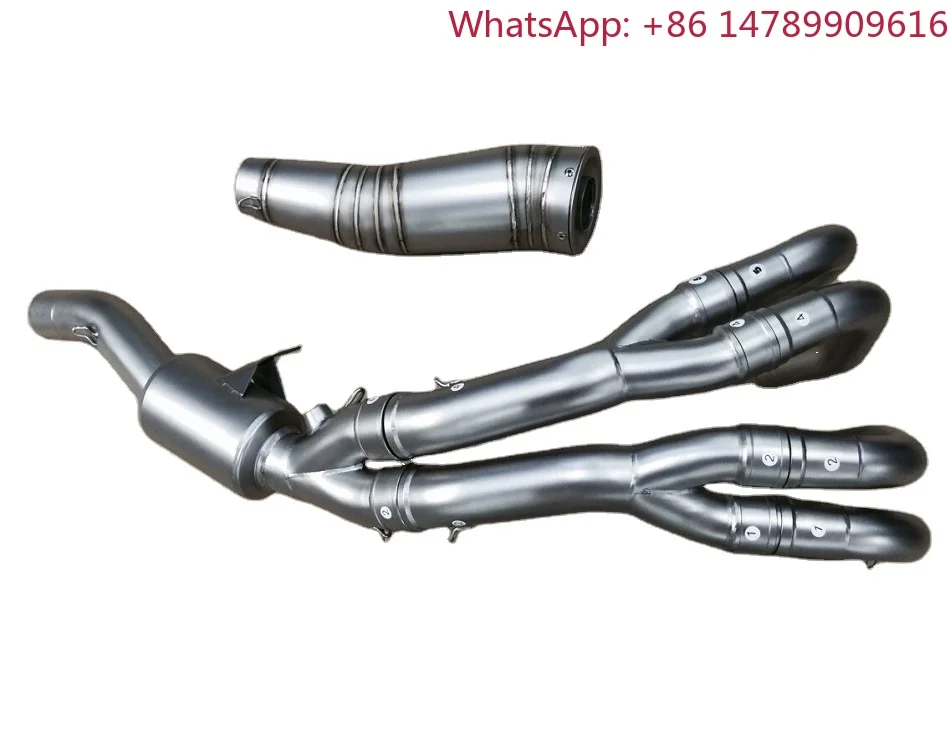 cc Sport Bike New Year Model Performance Exhaust Pipe System, Stainless Steel Titanium Muffler, Aftermarket Racing Escape Parts