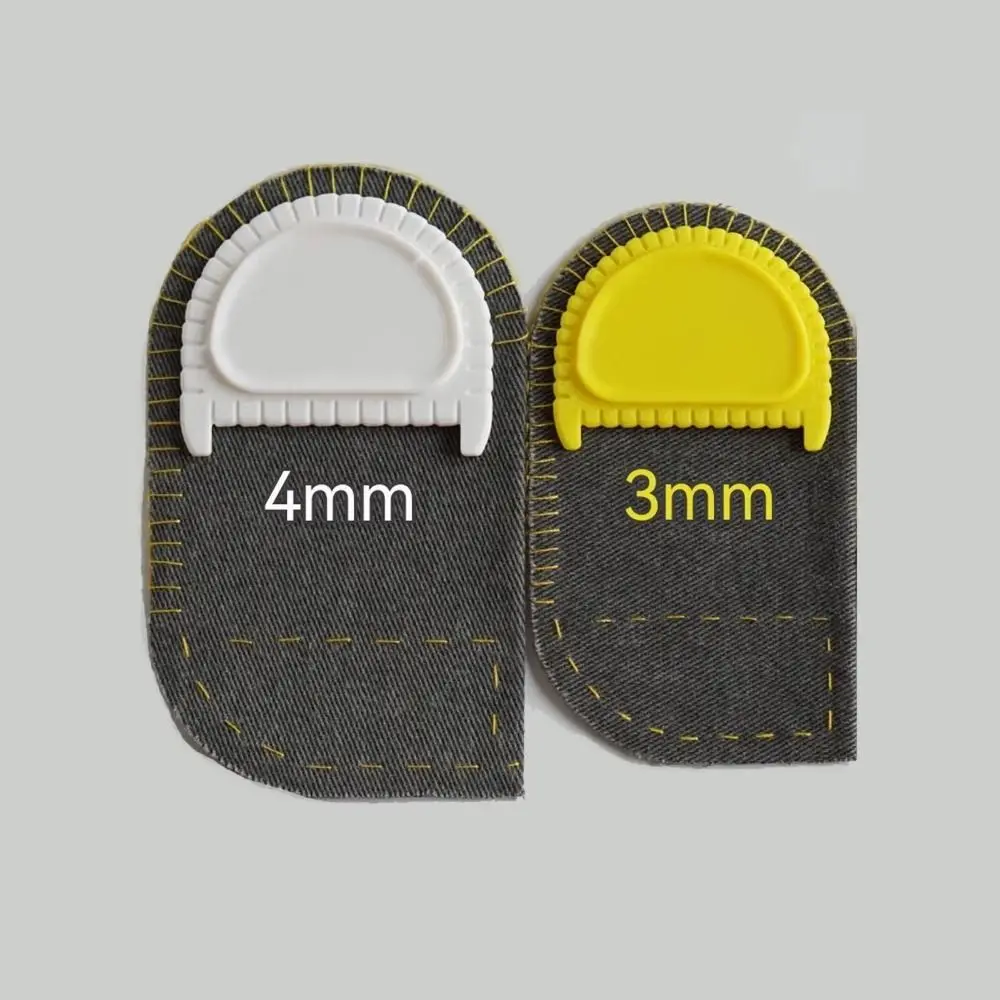 3/4mm Sewing Edge Stitching Tool Stitch Guide Finger Protector Curved Seam Guide Time-Saving Lock Stitch Stitch Spacer