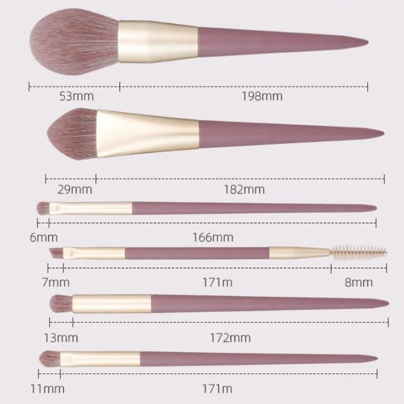 10PCS Kosmetik Pinsel Set Super Weiche Pinsel Set Newcomer Pinsel Foundation Lose Pulver Lidschatten Pinsel