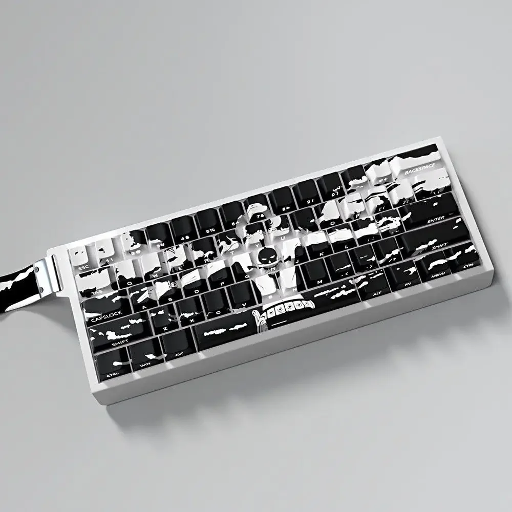 

74 клавиши Ace Custom Keycaps Симпатичные аниме PBT Cherry Персонализированные колпачки для ключей для Wooting 60 65 68, механическая клавиатура с магнитной осью