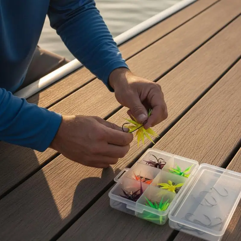 Dual-color Soft Multi-tentacle Fishing Lure Realistic Sea Urchin Bait Portable for Travel Fishing Hiking Outdoor Activities
