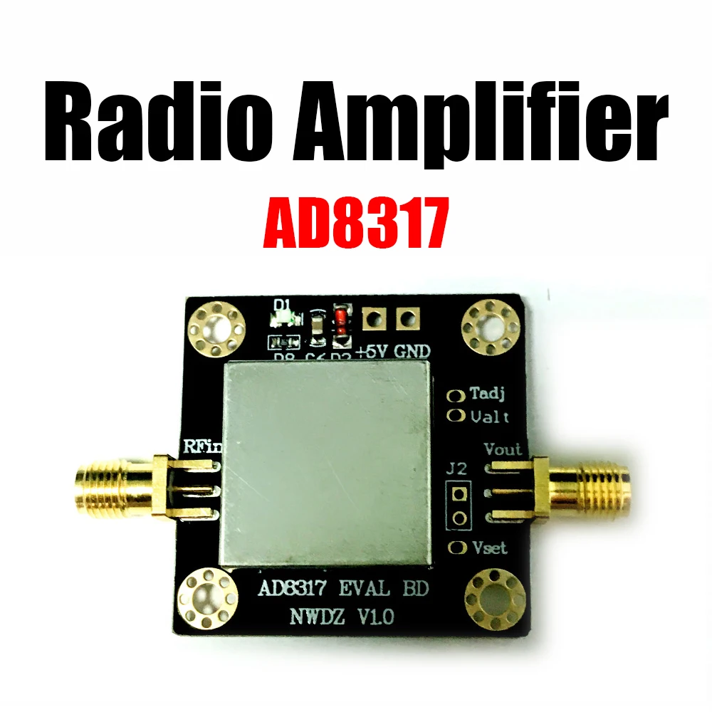 AD8317 moduł 1M-10GHz 10000MHz 60dB miernik mocy detektor logarytmiczny dynamiczny dla krótkofalowców