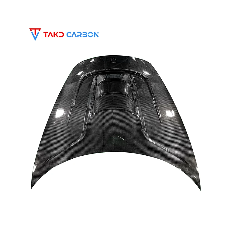 

TAKD CARBON Brand Universal Rear Spoilers Ease the Burden Dry Carbon Fiber Engine Hood Bonnet for Porsches 718
