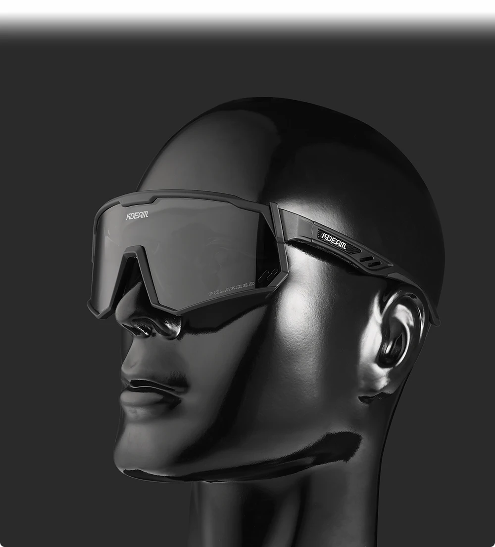 Kdeam High-End-Sports onnen brille polarisierte Herren-Fahrrad brille abnehmbarer Tr90-Rahmen und Nasen pads leicht auszu tauschen – Detail 6
