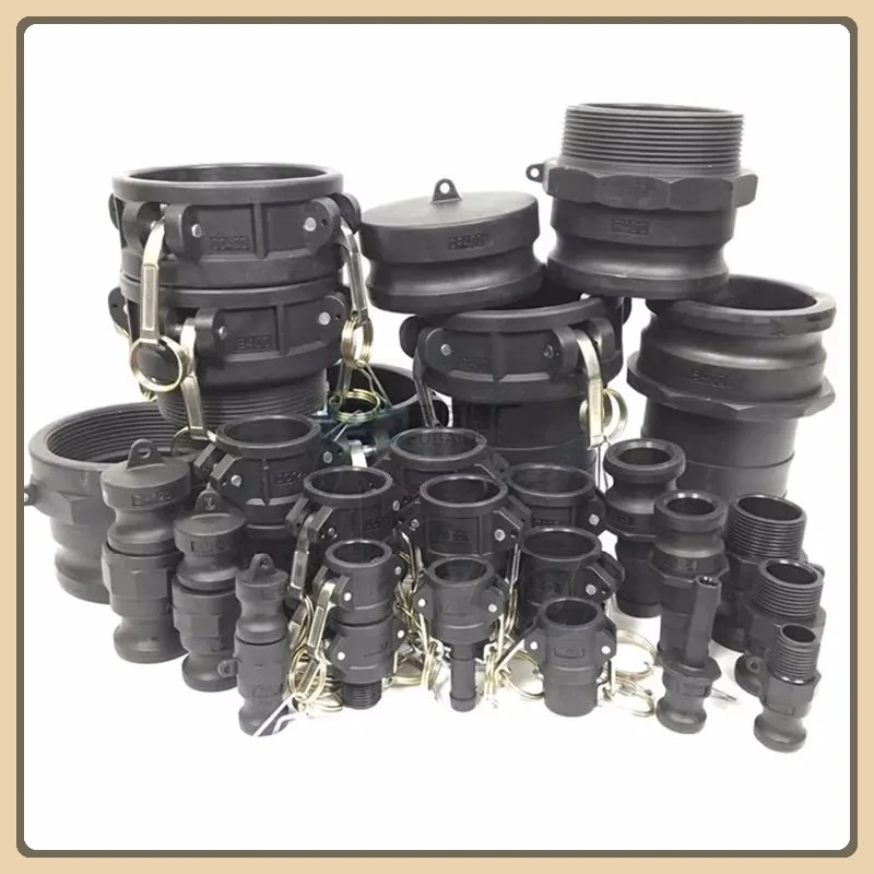 DN15 To DN50 PP Camlock Coupling Plastic Fitting Adapter MPT FPT Barb Quick Disconnect 1/2 3/4 To 2Inch