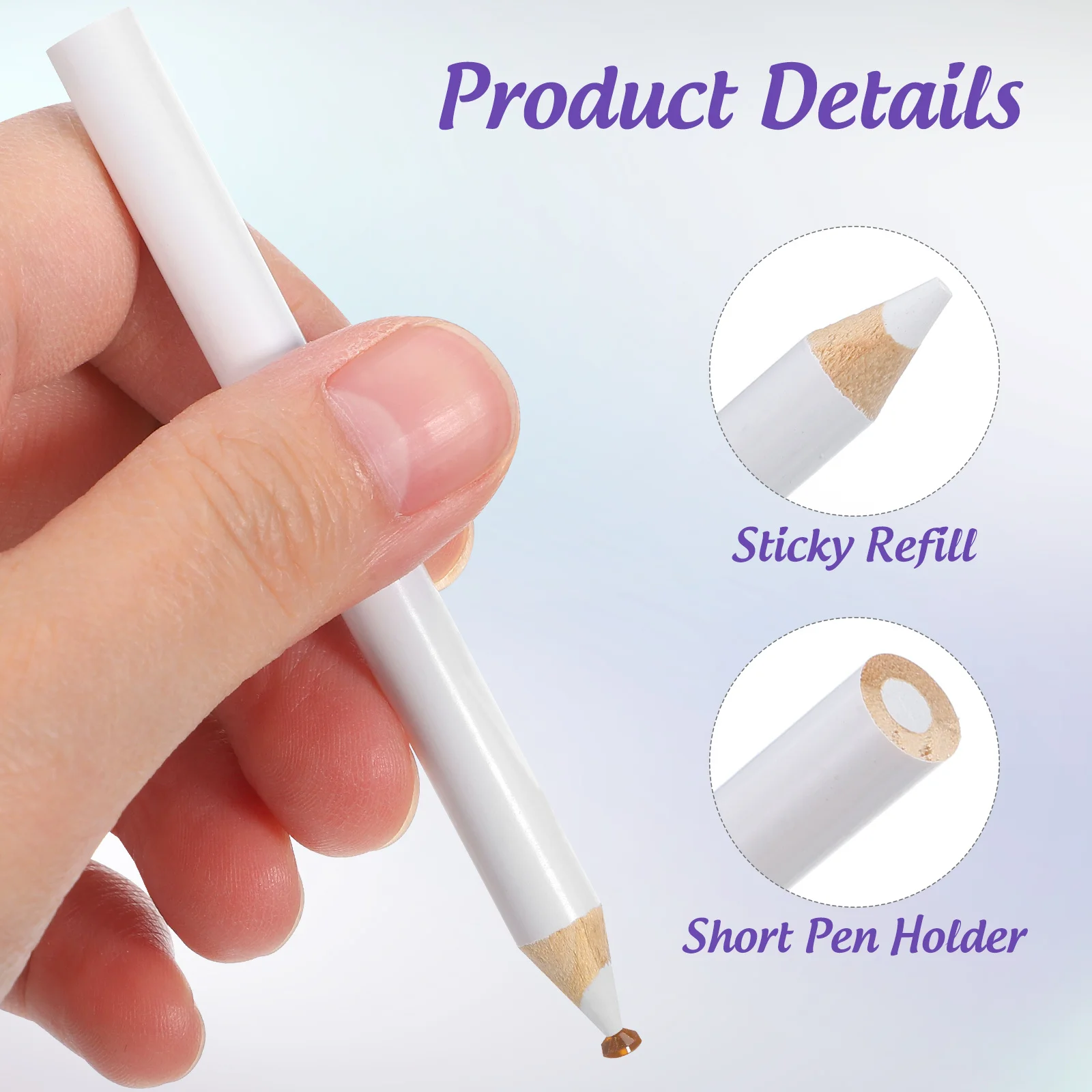 30 stücke Punktierung Für Nail art Strass Edelsteine Kristall Holz Pick Up Bleistift Strass Picker Punktierung Diy Maniküre Werkzeug