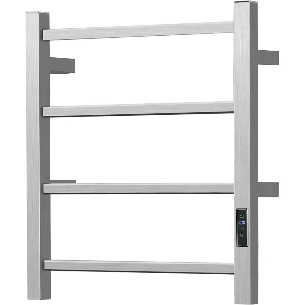 

Электрический настенный полотенцесушитель с таймером, 4-секционный, с матовой отделкой