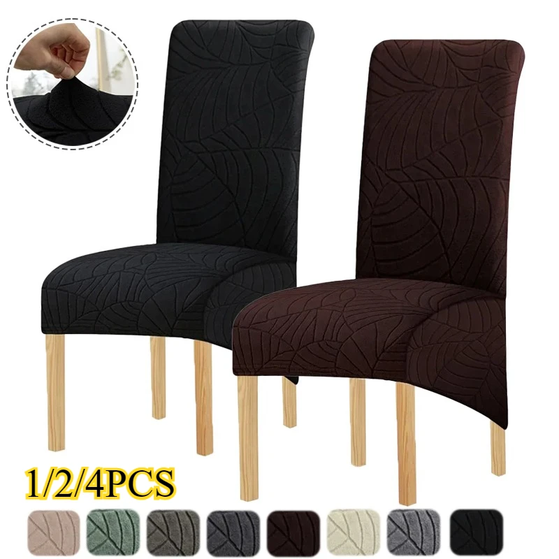 

Thicken Elastic Chair Cover SimpleStyle SolidColor dustproof Stretch universal Chair Cover For Wedding Dining Room Kitchen Chair