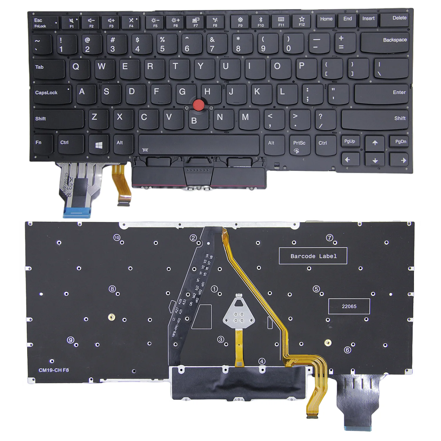 100% NEW US For Lenovo IBM Thinkpad X1 Carbon 7th 8th X1 Carbon Gen7 Gen8 Laptop Keyboard with backlight