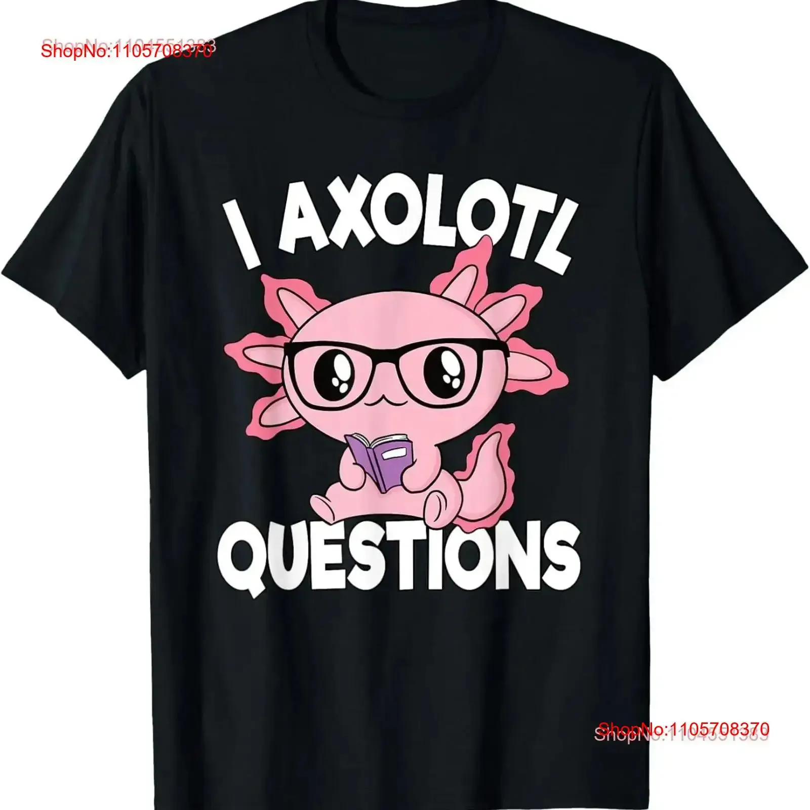 I Axolotl Questions Mexican Salamander Pink T Shirt vintage Washed Comfortable Casual Stretched designer clothes Soft fashion