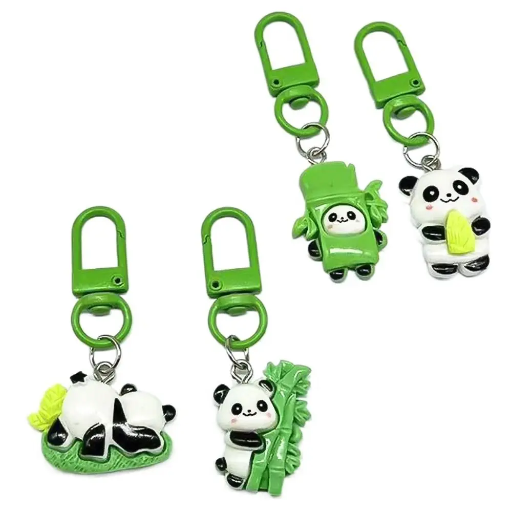 Simplicity Cartoon Panda Keychain Creative Gift Panda Pendant Durable Mini Bag Accessories