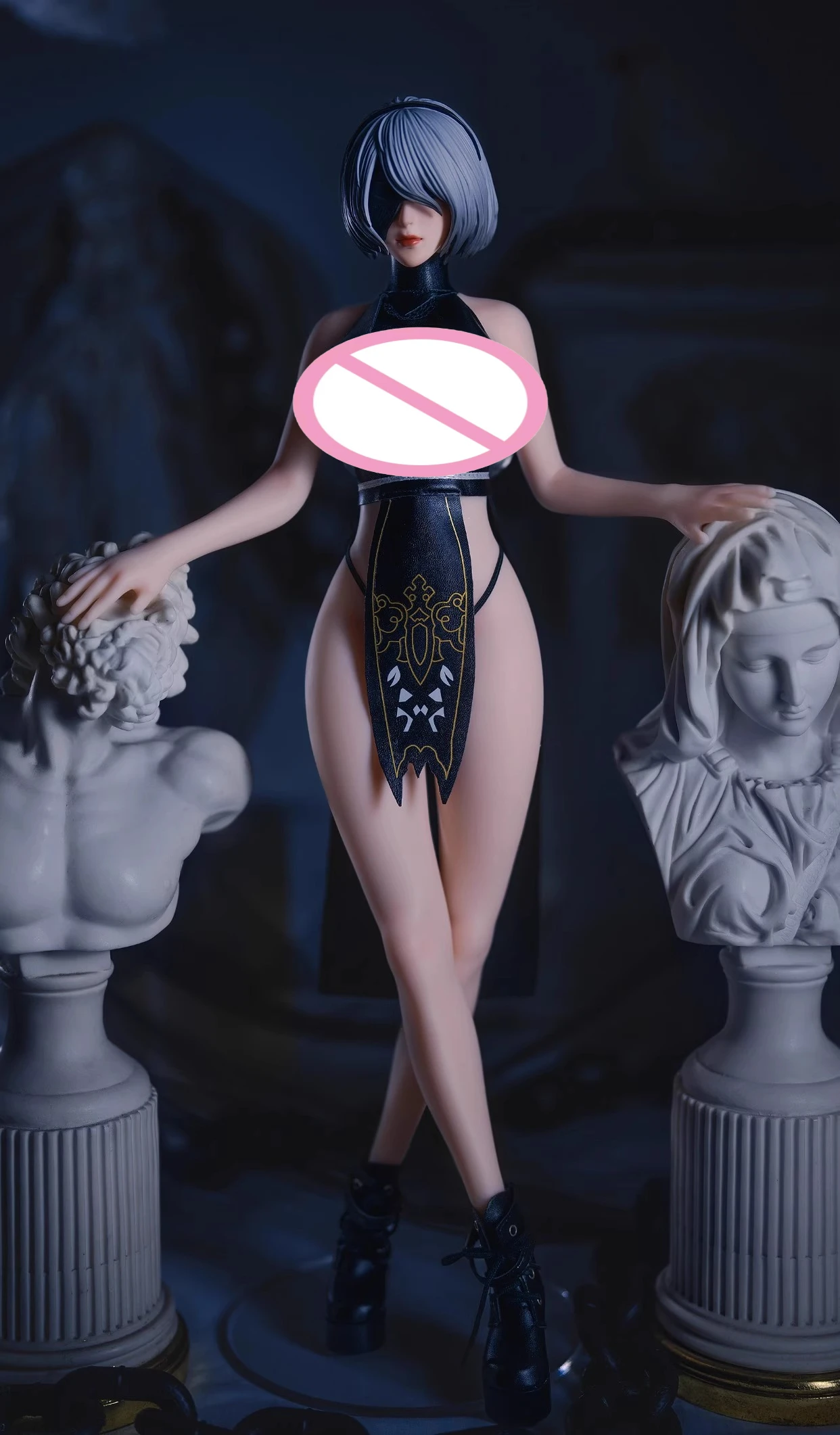 

In-stock Lingyun Studio 1/3 NieR: Automata 2B silicone articulated figure trendy play decoration