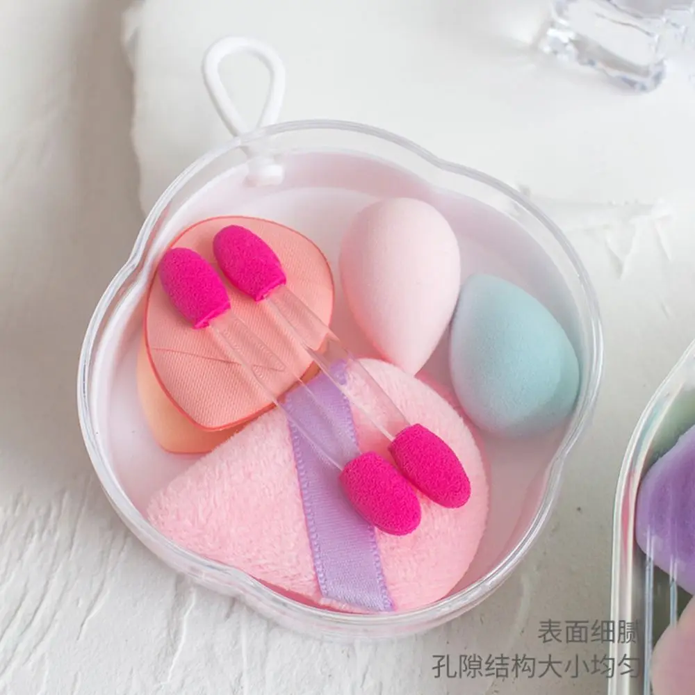 3Box 8 in 1 Makeup Sponge Set Mini Breathable Travel Cosmetic Puff Portable with Storage Box Beauty Egg Set Travel Essential