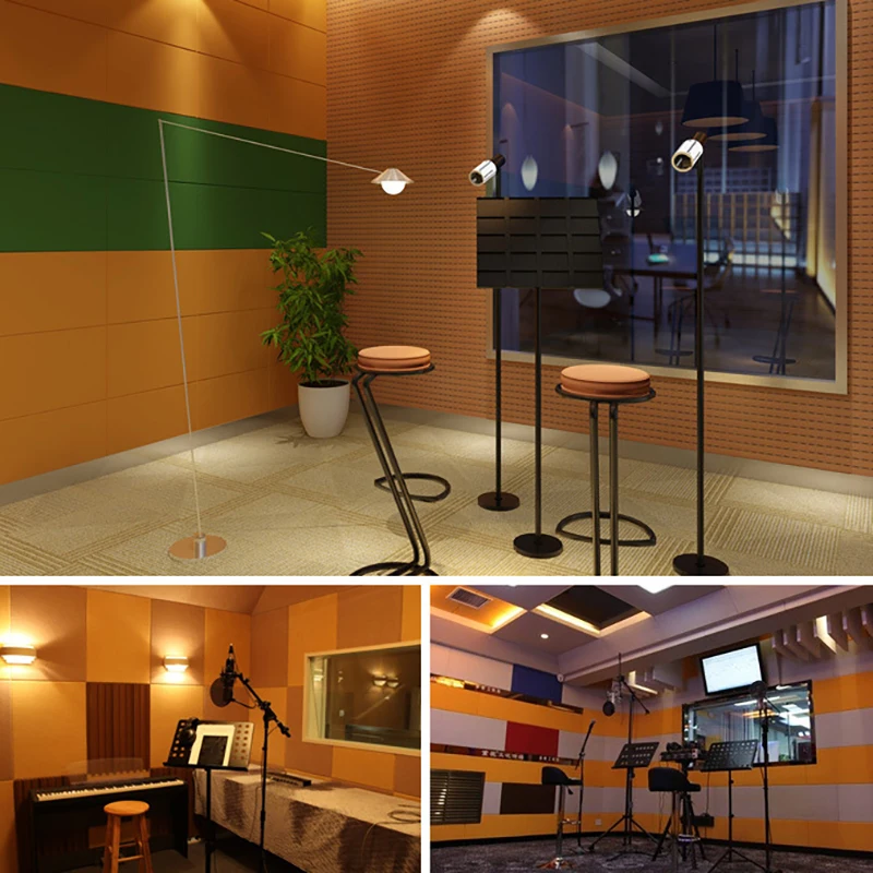 3Pcs Sound Proof Wall Panels Pared Rectangle Acoustic Panel Home Decorative For Living Room Bedroom Studio Insulation Sticker