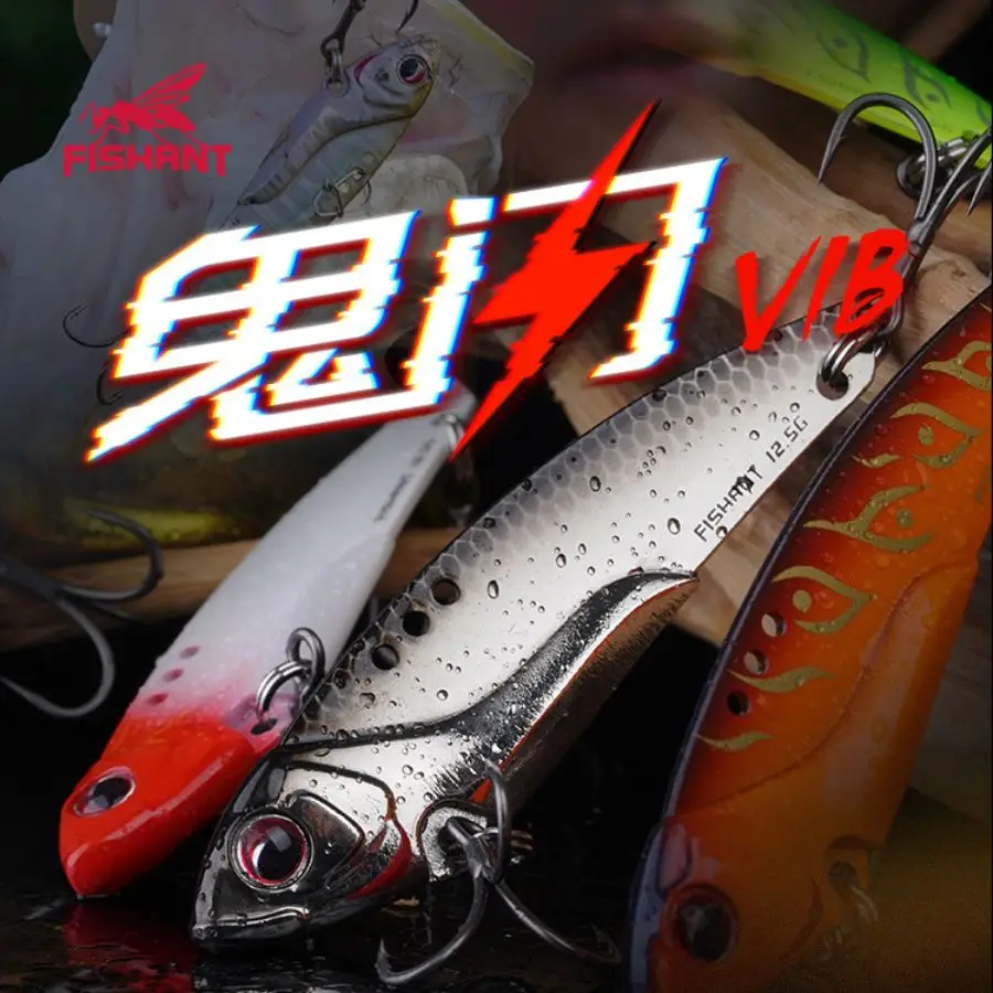 

FISHANT Ghost Flash VIB Metal Blade Spinner Lure -10g-20g Long Casting Micro Artificial Lure for Bass, Trout & Mandarin Fish