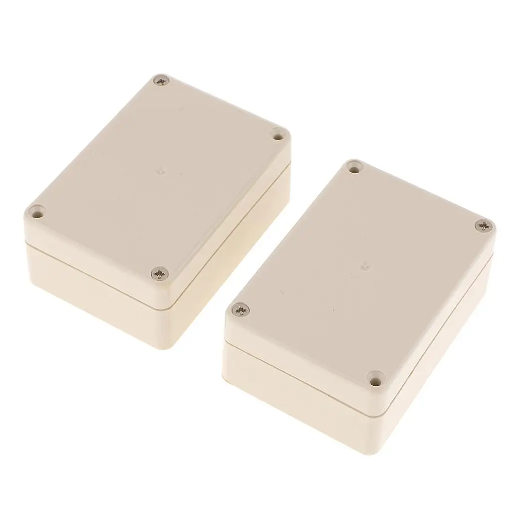 2Pieces Plastic Enclosure Project Junction Box Cases 58x35x82mm Waterproof