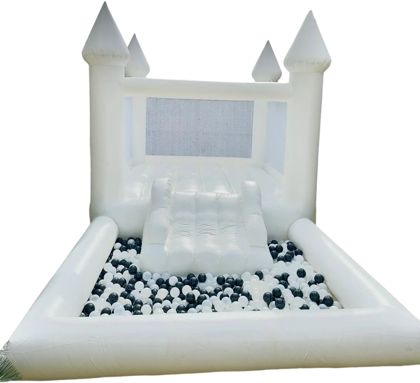 Professional and affordable durable white inflatable trampoline
