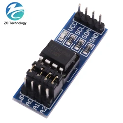 1/10PCS AT24C256 I2C IIC Interface Modul Memori EEPROM 8PChip Indikator Power Supply Pull Up Resistor Pengaturan Jumper Langsung