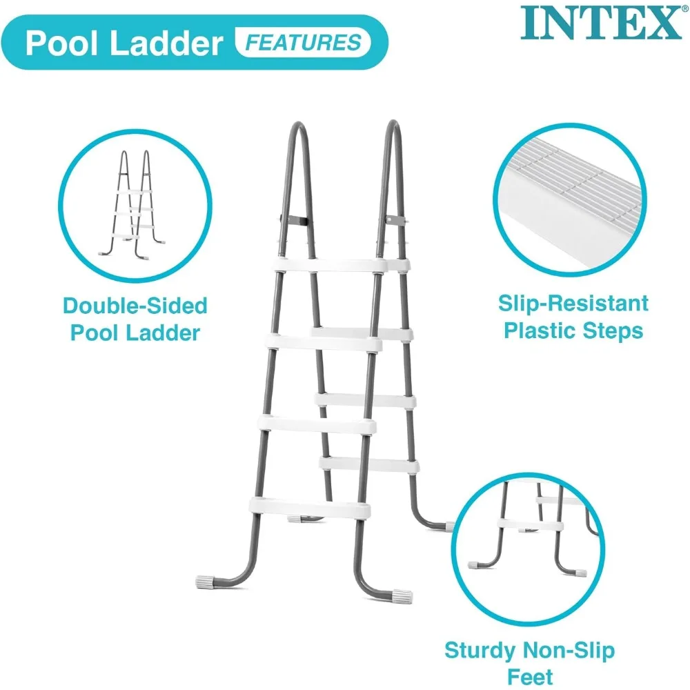 Steel Frame Above Ground Swimming Pool Entry/Exit Ladder for 48