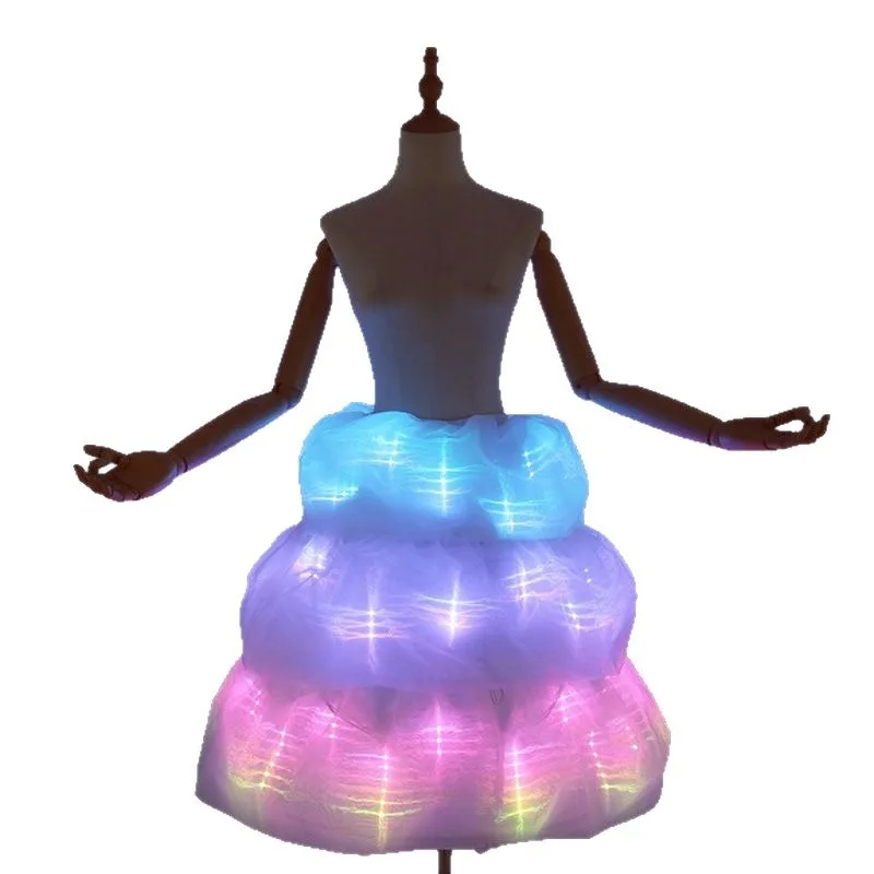 

Светодиодная светящаяся юбка для балета и танцев, светящаяся юбка для Хэллоуина, светящийся костюм для выступления