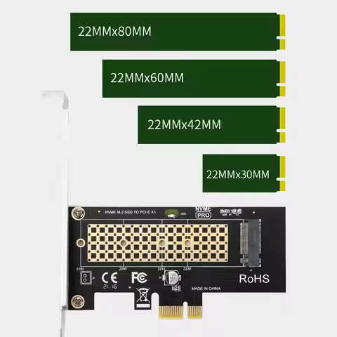 M.2 NVME SSD To PCIe 3.0 X1 Adapter Card for Desktop PC PCI-E Graphics Card Sot 8Gbps M Key SSD PCIE X1 Converter Expansion Card