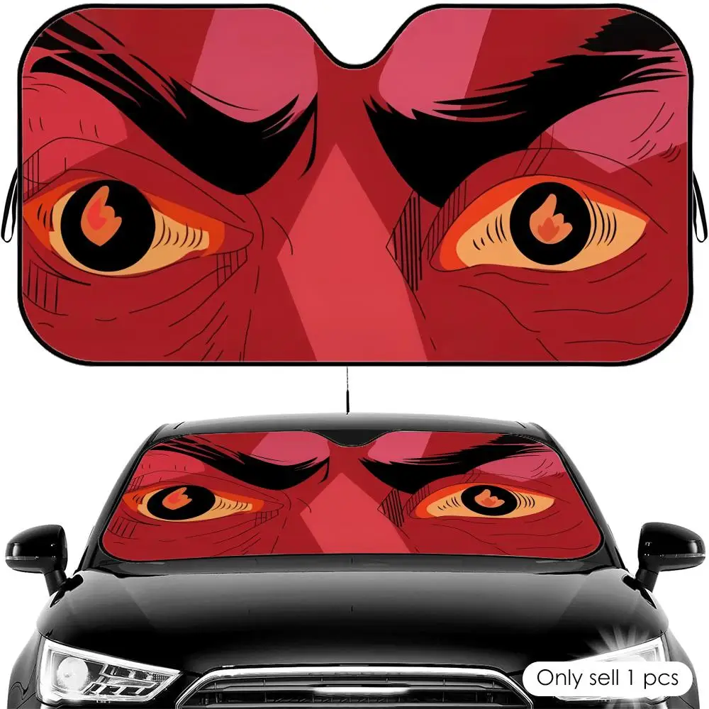Eyes with all emotions Sun Visor Car Windshield Sun Shade UV Protection Heat Insulation Cover Universal  Sun Protector