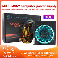 T.F.SKYWINDINTL 600w PC Power Supply PSU Rated 600W 110V 220V Bivolt For ATX Computer Case Gaming 20/24PIN 12V Desktop Source