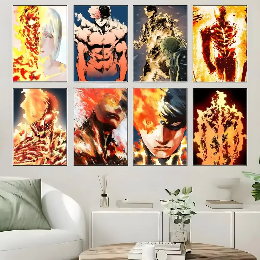 Revenge Anime F-FIRE PUNCH Poster Crease Free Waterproof Durable All Space Wall Decor