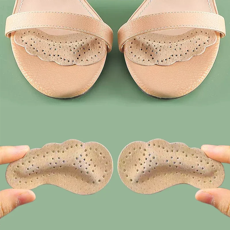 Non-slip Insoles for Women Shoes Stickers Leather Forefoot Pads for Sandals High Heels Insert Self-Adhesive Anti Slip Foot Pads