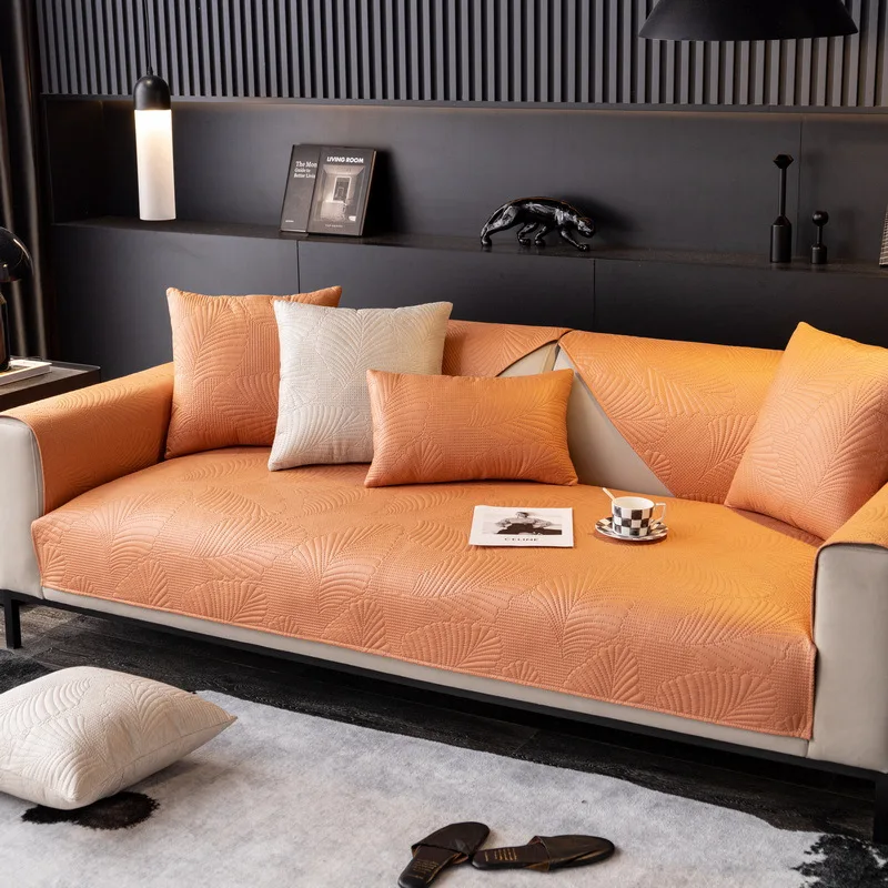 

Boho Chenille Couch Covers Geometric Non Slip Mat for Living Room Universal L Shaped Sofa Pet Kids Furniture Protector