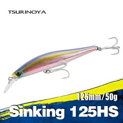 TSURINOYA 125HS 50g Heavy Sinking Minnow LANCE Offshore High Strength Fishing Lue Saltwater Power Fishing Fake Hard Bait Wobbler