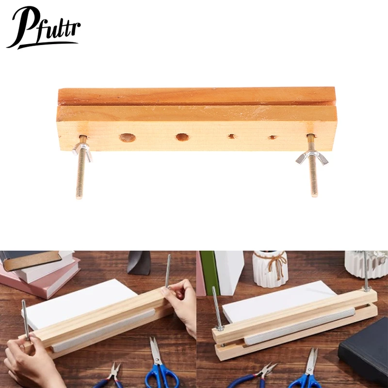 Wooden Bookbinding Press Large Press Bookbinder Flat Paper Press Machine For Home School Office DIY Bookbinding