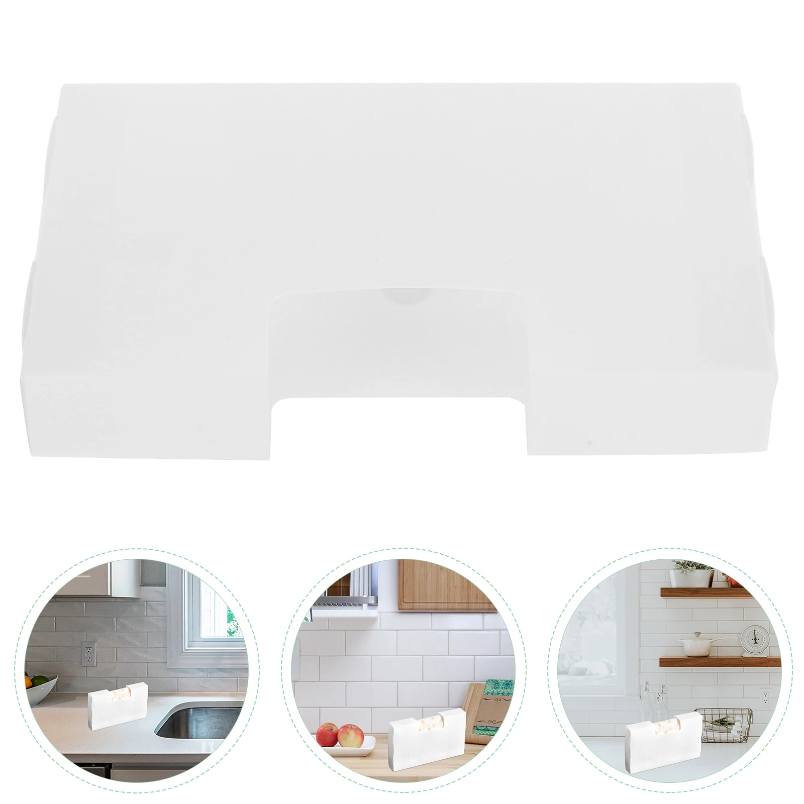 

1 Set Plastic Holder Garbage Bag Dispenser Organizer Kitchen Trash Bag Holder Under Sink Easy Install Gloves Food Bags