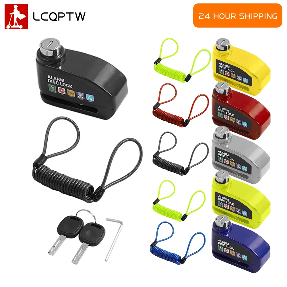 

For Xiaomi For Ninebot Electric Scooter Universal Disc Brake Alarm Lock Difunctional Anti theft Anti Tamper High Sensitivity