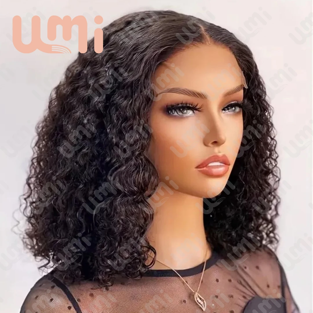 Umi 4x4 13x4 Wear And Go Lace Frontal Бразильские человеческие волосы Глубокая волна Боб Парик Натуральная линия волос Remy Короткий вьющийся парик Предварительно выщипанный Umi 4x4 13x4 Wear And Go Lace Frontal Бразильские человеческие волосы Глубокая волна Боб Парик Натуральная линия волос Remy Короткий вьющийся парик Предварительно выщипанный